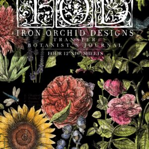IOD Transfer decorativ Botanist’s Journal set de 4 pagini A3